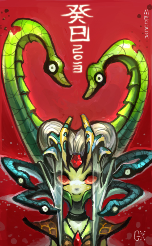 水友绘制dota英雄图 萌版一姐贺新春 - 浩方电竞